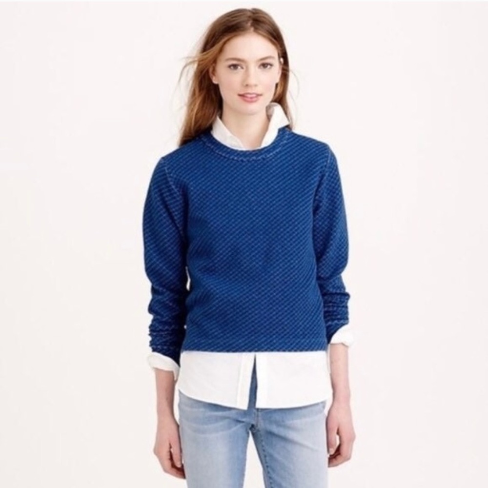 J Crew quilted sweatshirt